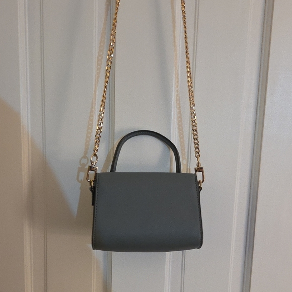 Nine West Grey Mini Bag with Gold Chain NWOT - Picture 7 of 7